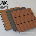 WPC raw material tiles outdoor decking interlocking outdoor deck tiles waterproof balcony flooring